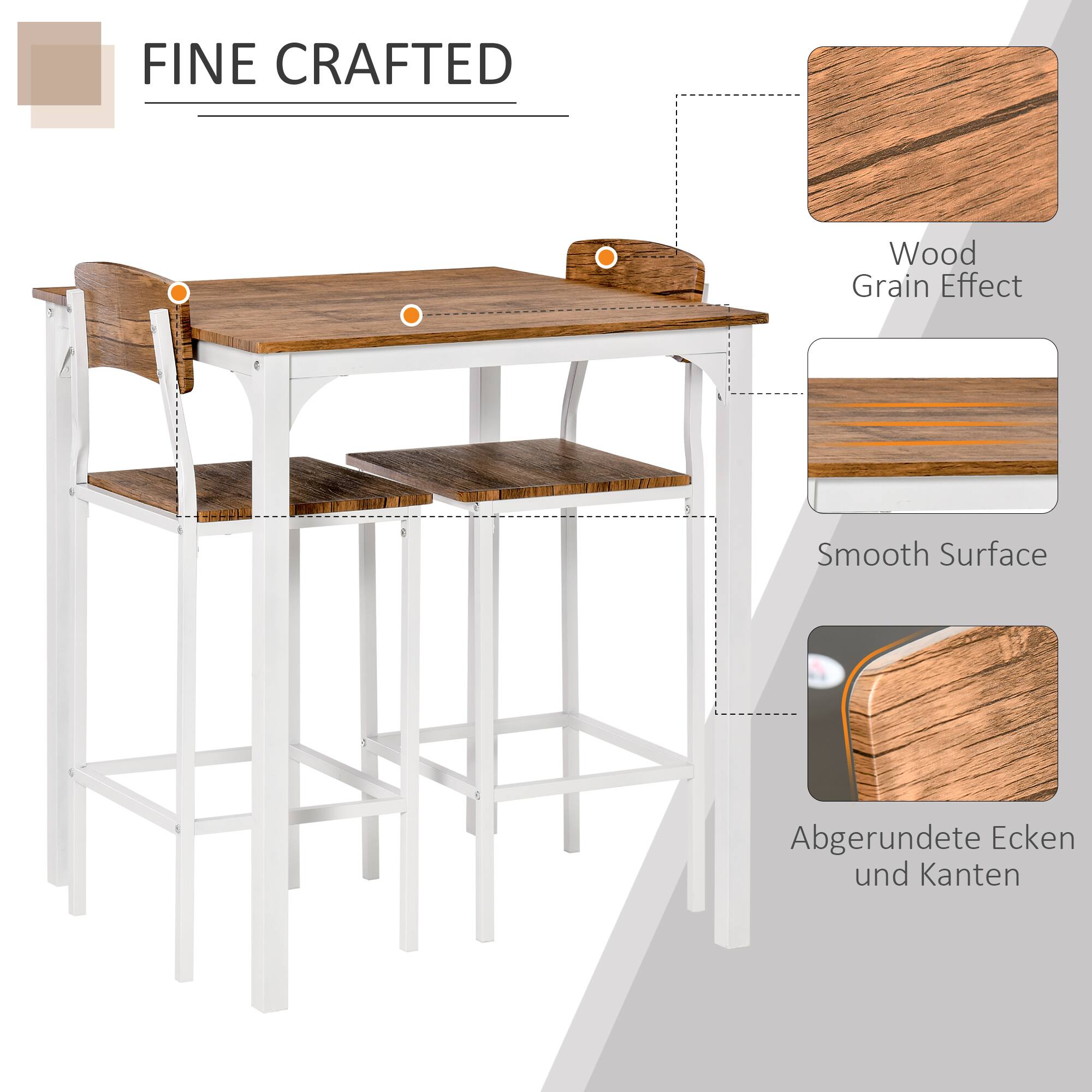FINE CRAFTED

- Wood Grain Effect
- Smooth Surface
- Abgerundete Ecken und Kanten