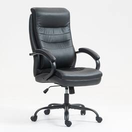 GOODSILO - Ergonomic High Back Office Chair with Breathable Fabric & Adjustable Height - Black