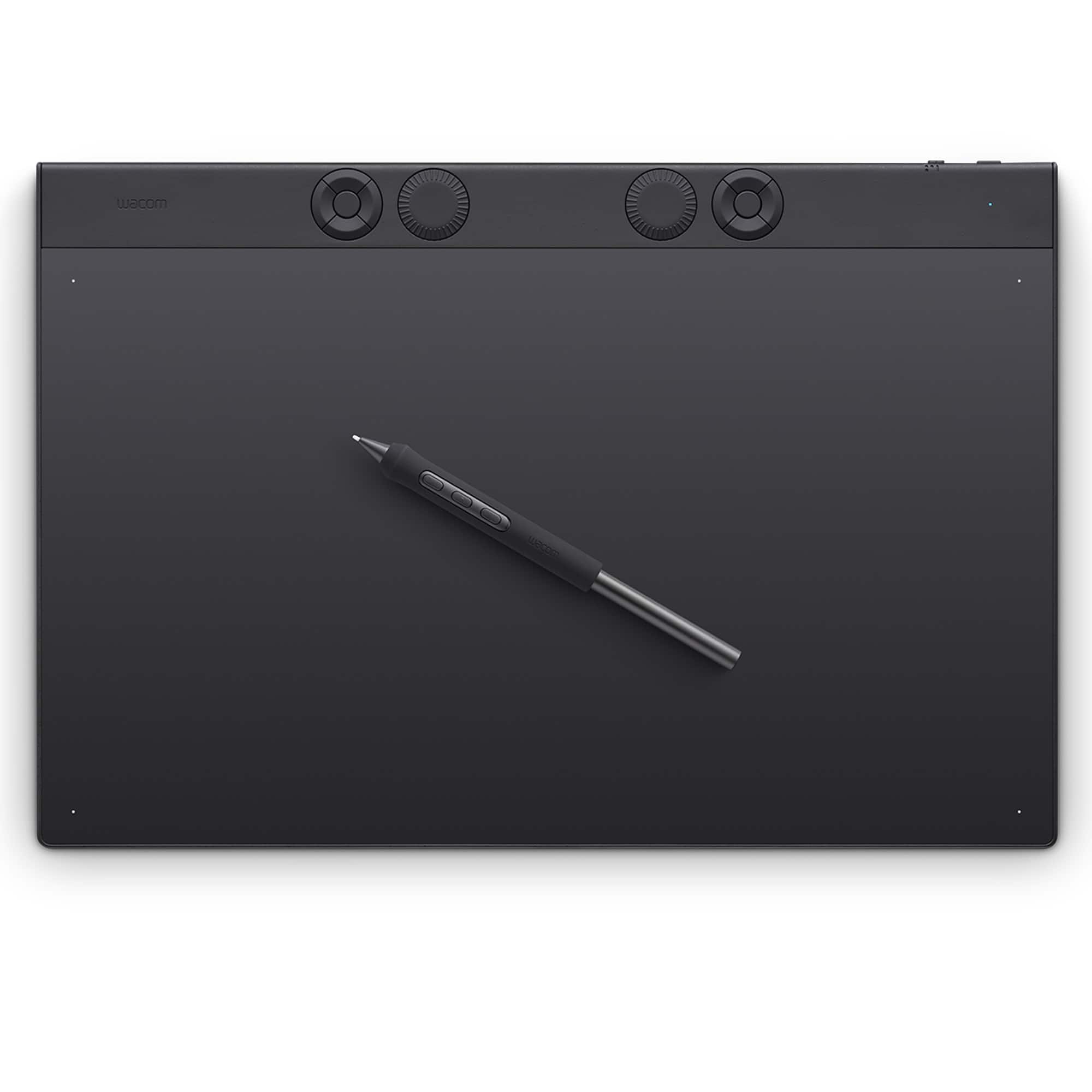 Front. Wacom - Intuos Pro Large Bluetooth Professional Graphic Drawing Tablet  (2025) - Black.