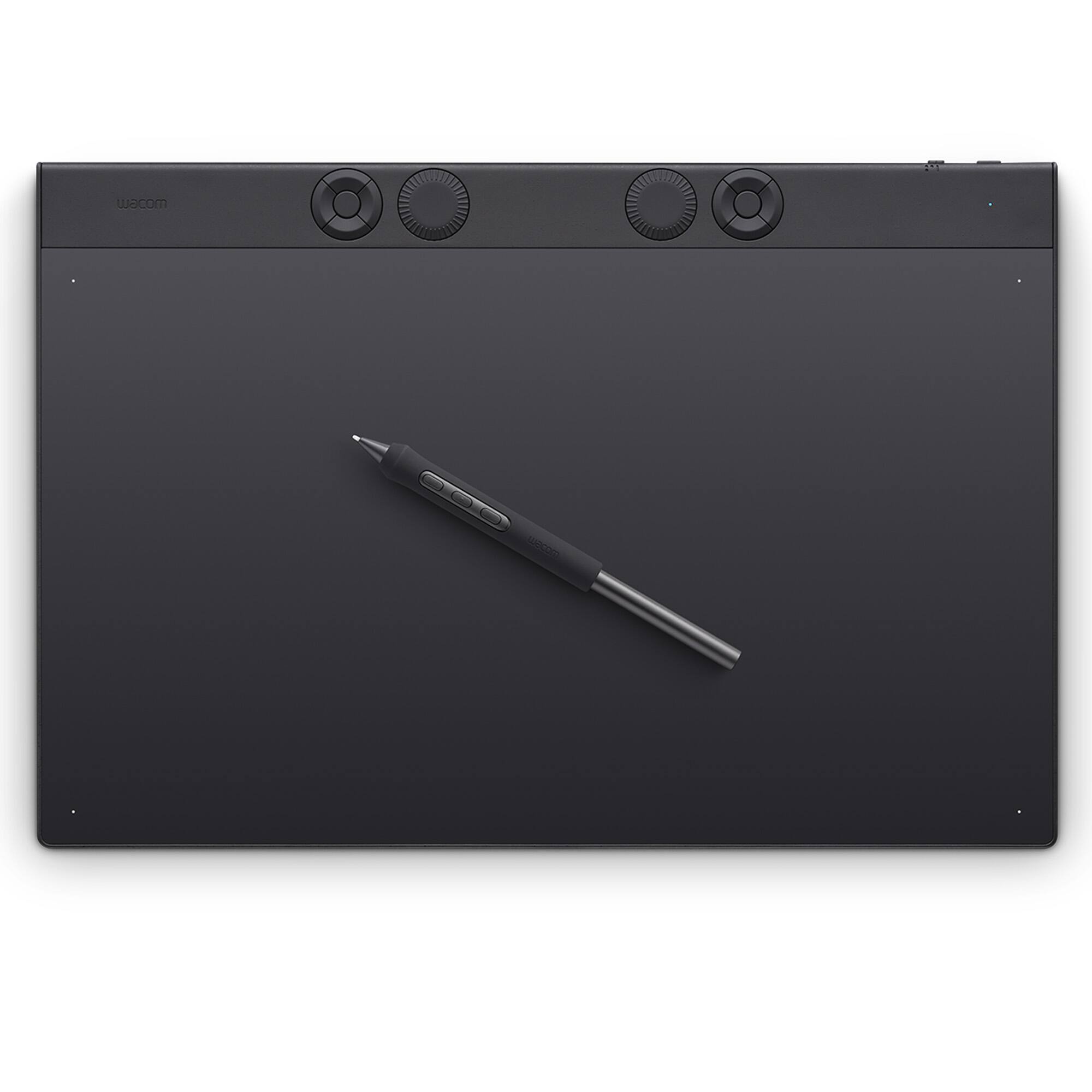 Front. Wacom - Intuos Pro Large Bluetooth Professional Graphic Drawing Tablet  (2025) - Black.