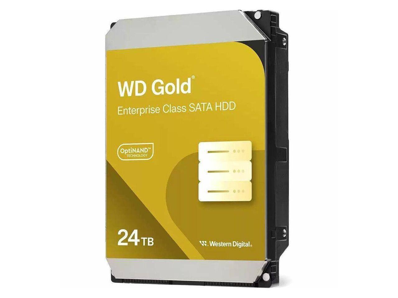 WD Gold  
Enterprise Class SATA HDD  
OptiNAND Technology  
24 TB  
Western Digital