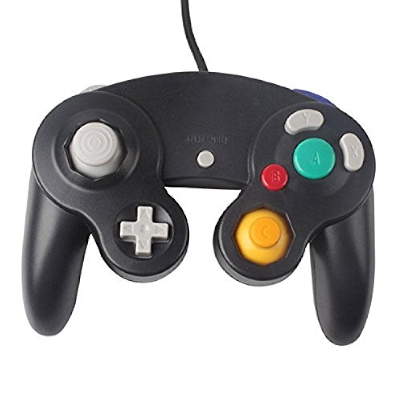 Front. Mars Devices - Gamecube Replacement Controller - Black - Black.