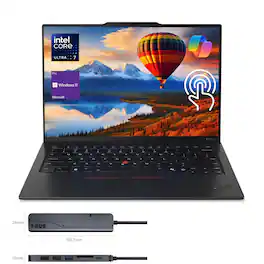 Lenovo - ThinkPad X1 Carbon 14" FHD+ Touchscreen Laptop - Intel Core Ultra 7 255U - 32GB RAM - 4TB SSD - 7 in-1 USB-C Hub - Black