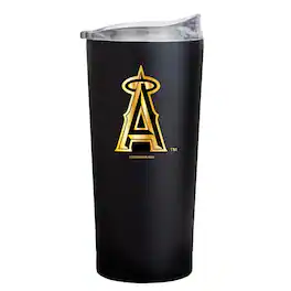 Logo Brands - Los Angeles Angels Black Foil 20oz. Powder Coat Tumbler - Multicolor