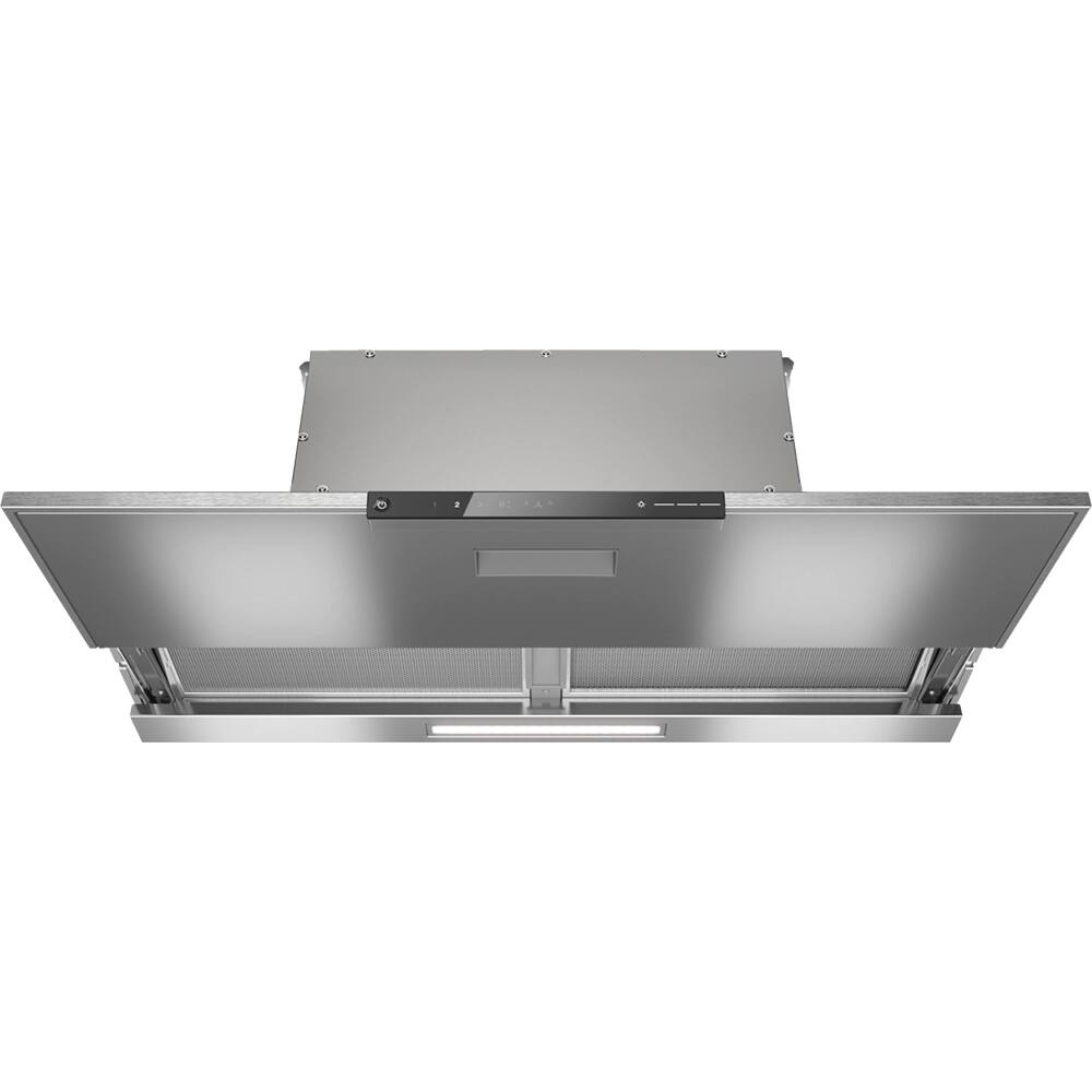 Front. Miele - DAS 8930 36" Slimline Built-in Ventilation with WiFi LED Touch Panel  - Stainless.