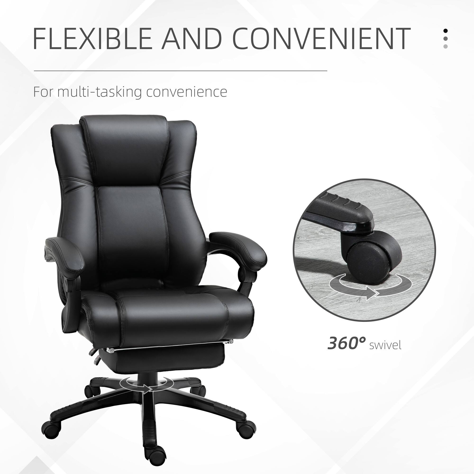 FLEXIBLE AND CONVENIENT

For multi-tasking convenience

360° swivel