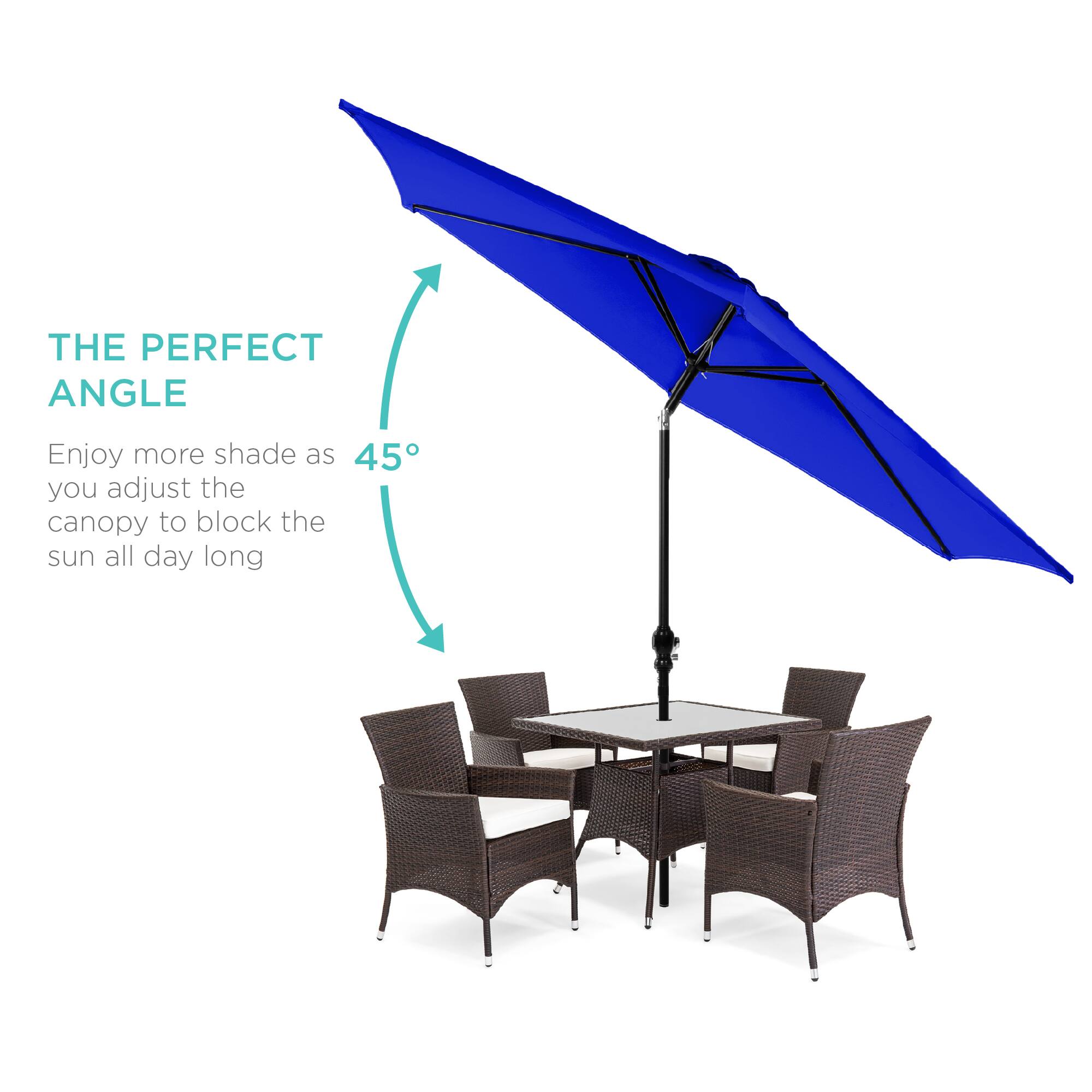 THE PERFECT ANGLE

Enjoy more shade as you adjust the canopy to block the sun all day long

45°