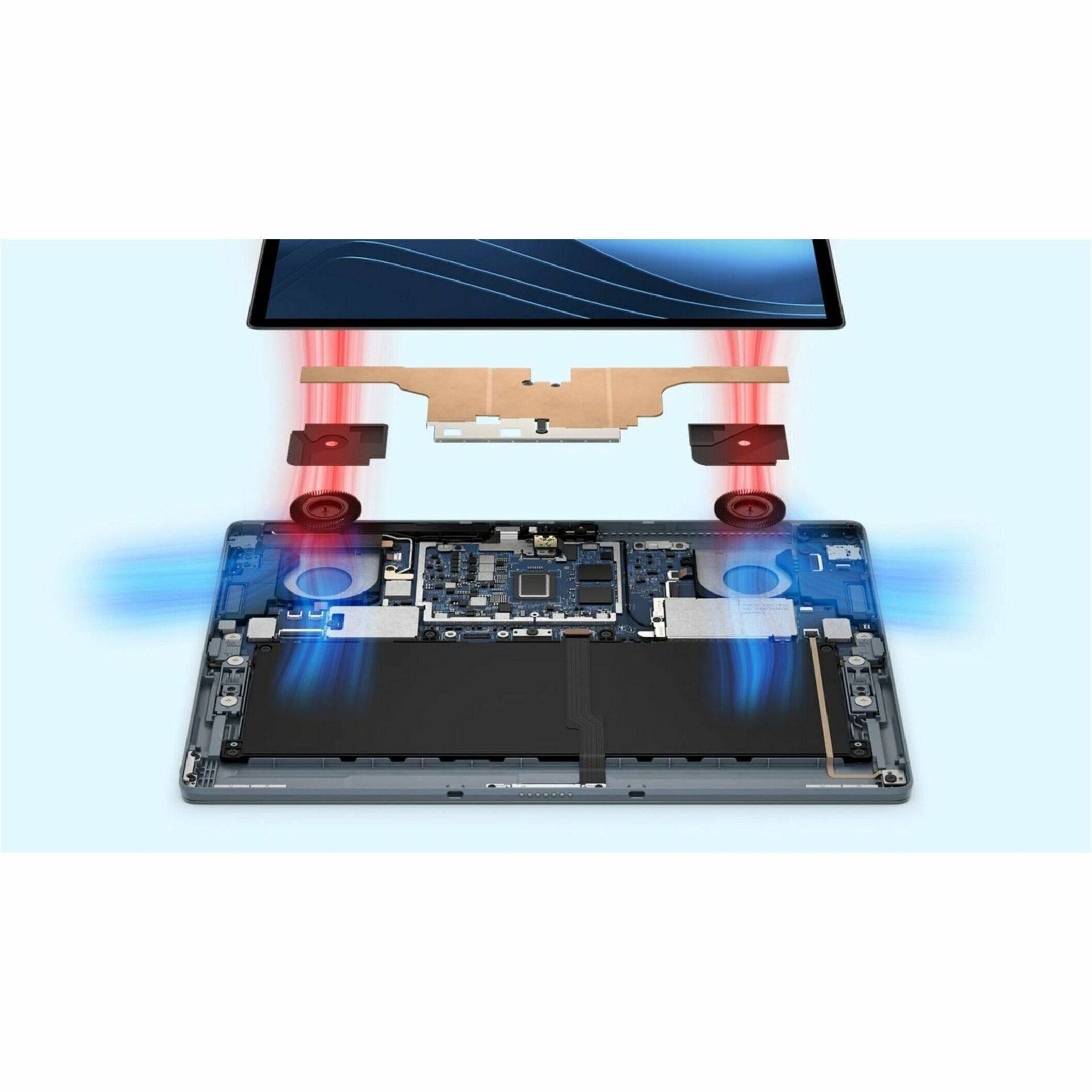 Alt View 38. Dell - Latitude - 13" - Tablet - 256 GB - River Light Solid, Gray.