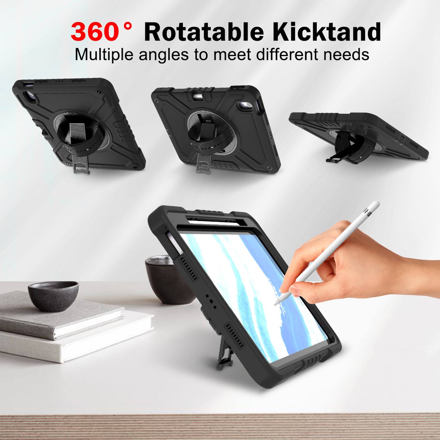 360° Rotatable Kickstand  
Multiple angles to meet different needs