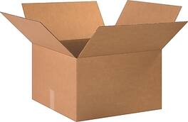 National Brand - 20" x 20" x 12", 32 ECT, Shipping Boxes, 15/Bundle (CW57304) - Kraft