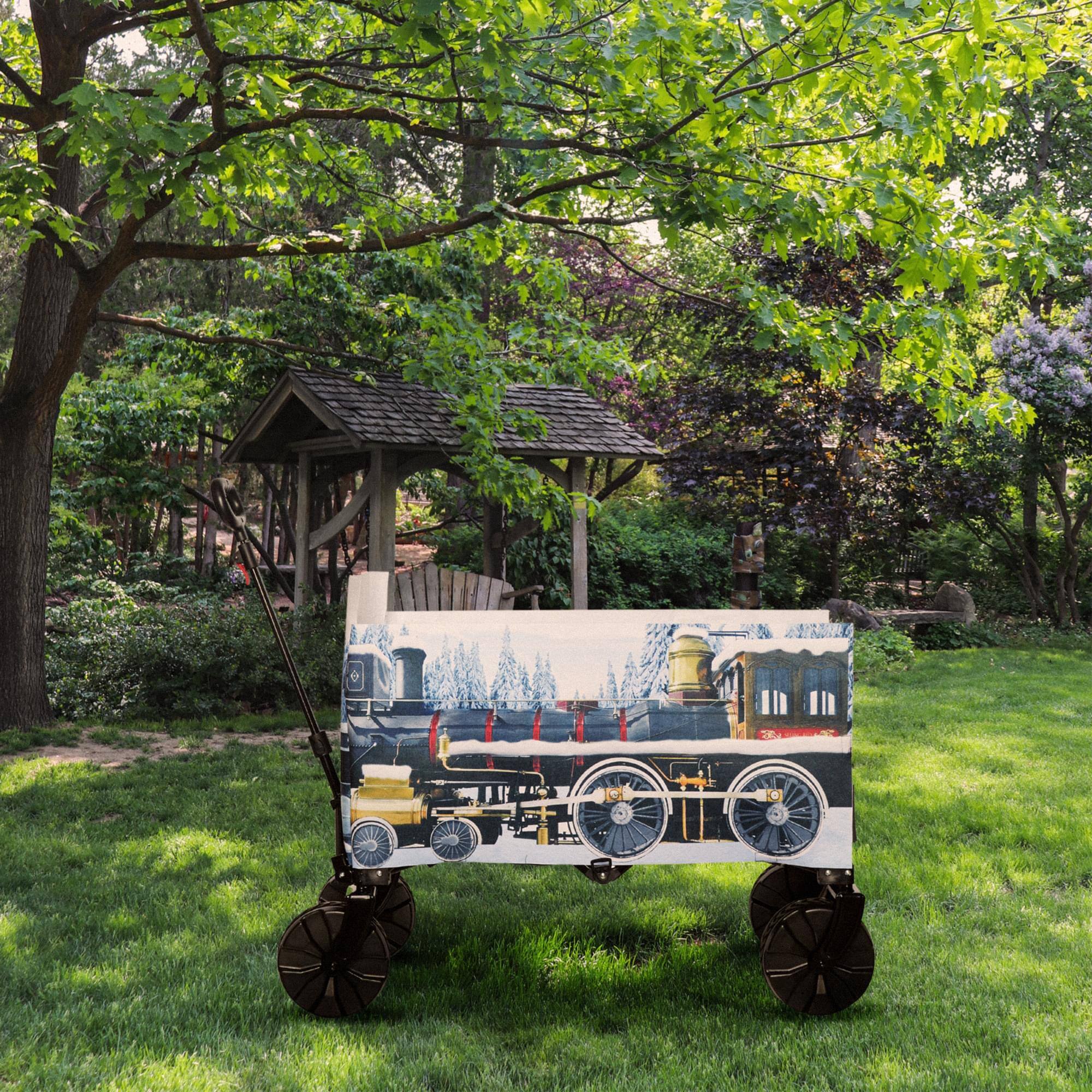 Alt View 10. Seeing Red - Train Wagon Cover Halloween Accessory - Black.