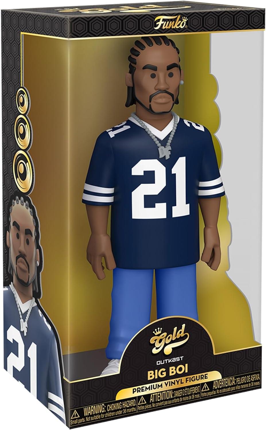 Funko

Gold
OUTKAST
BIG BOI
PREMIUM VINYL FIGURE

WARNING: CHOKING HAZARD - Small parts. Not suitable for children under 36 months.

ADVERTENCIA: PESEGO DE ASPRINA - Pequeñas piezas. No es adecuado para niños menores de 36 meses.

ATTENTION: DANGER - Petites pièces. Ne convient pas aux enfants de moins de 36 mois.