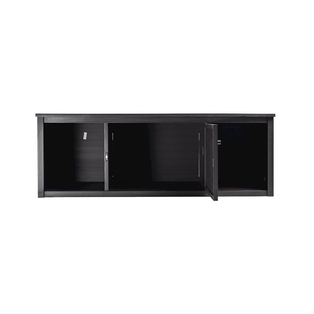 Back. New Age Pet - ECOFLEX 48" Lo-Boy Versa Stand in Black - Black.