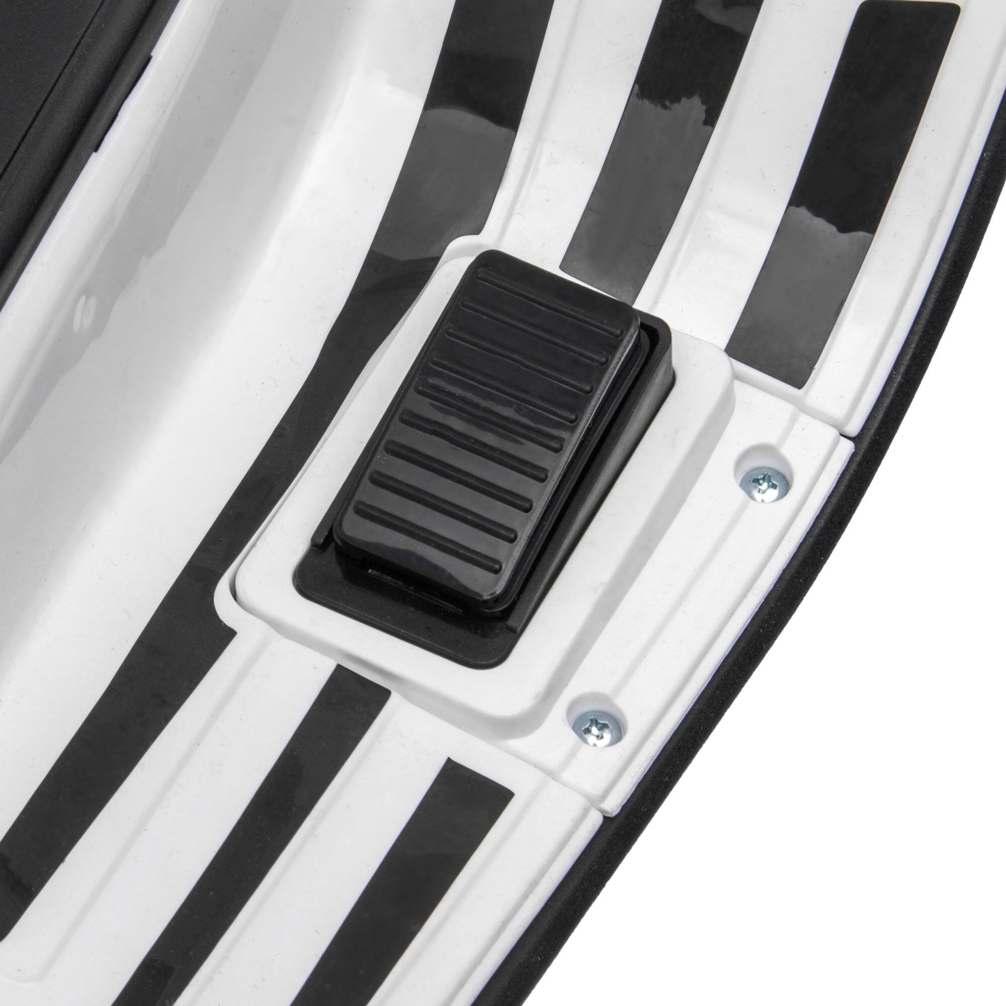 Alt View 5. Qaba - Vespa Licensed Electric Motorcycle for Kids, 6V Toddler Motorcycle, Battery Motorbike with Music, FM, 1-Button Start.