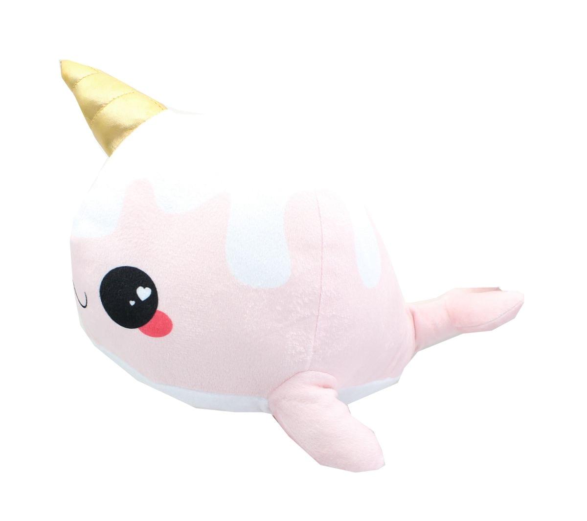 Alt View 1. Seven20 - Glitter Galaxy 12-Inch Ice Cream Cone Horn Pink Narwhal Collectible Plush - Pink.