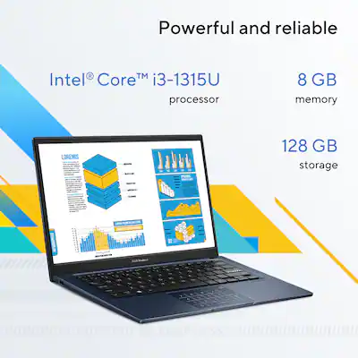 PC portable Asus VivoBook 14 X413EA-EK081T - Intel Core i3 - 1115G4 / jusqu'à 4.1 GHz - Windows 10 Home - UHD Graphics - 4 Go RAM - 512 Go SSD NVMe - 14" 1920 x 1080 PC portable Asus VivoBook 14 X413EA-EK081T - Intel Core i3 - 1115G4 / jusqu'à 4.1 GHz - Windows 10 Home - UHD Graphics - 4 Go RAM - 512 Go SSD NVMe - 14" 1920 x 1080