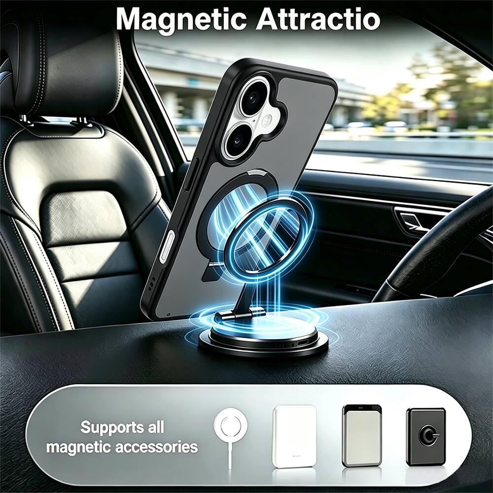 Magnetic Attraction  
Supports all magnetic accessories