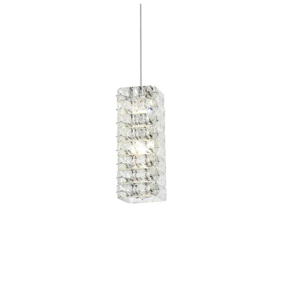 Alt View 1. Elegant Lighting - Aston 6.5 inch LED Pendant in Chrome - Chrome.