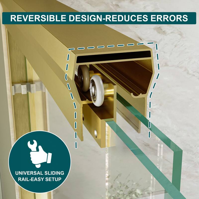 REVERSIBLE DESIGN - REDUCES ERRORS  
UNIVERSAL SLIDING RAIL - EASY SETUP