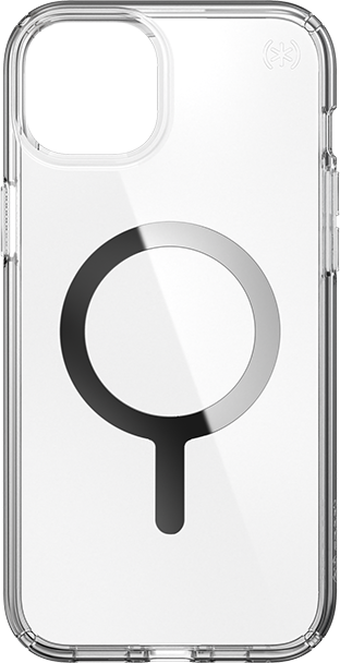 Speck - Presidio Perfect- with Chrome MagSafe Case - iPhone 15 Plus - Clear