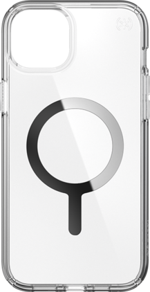 Speck - Presidio Perfect- with Chrome MagSafe Case - iPhone 15 Plus - Clear