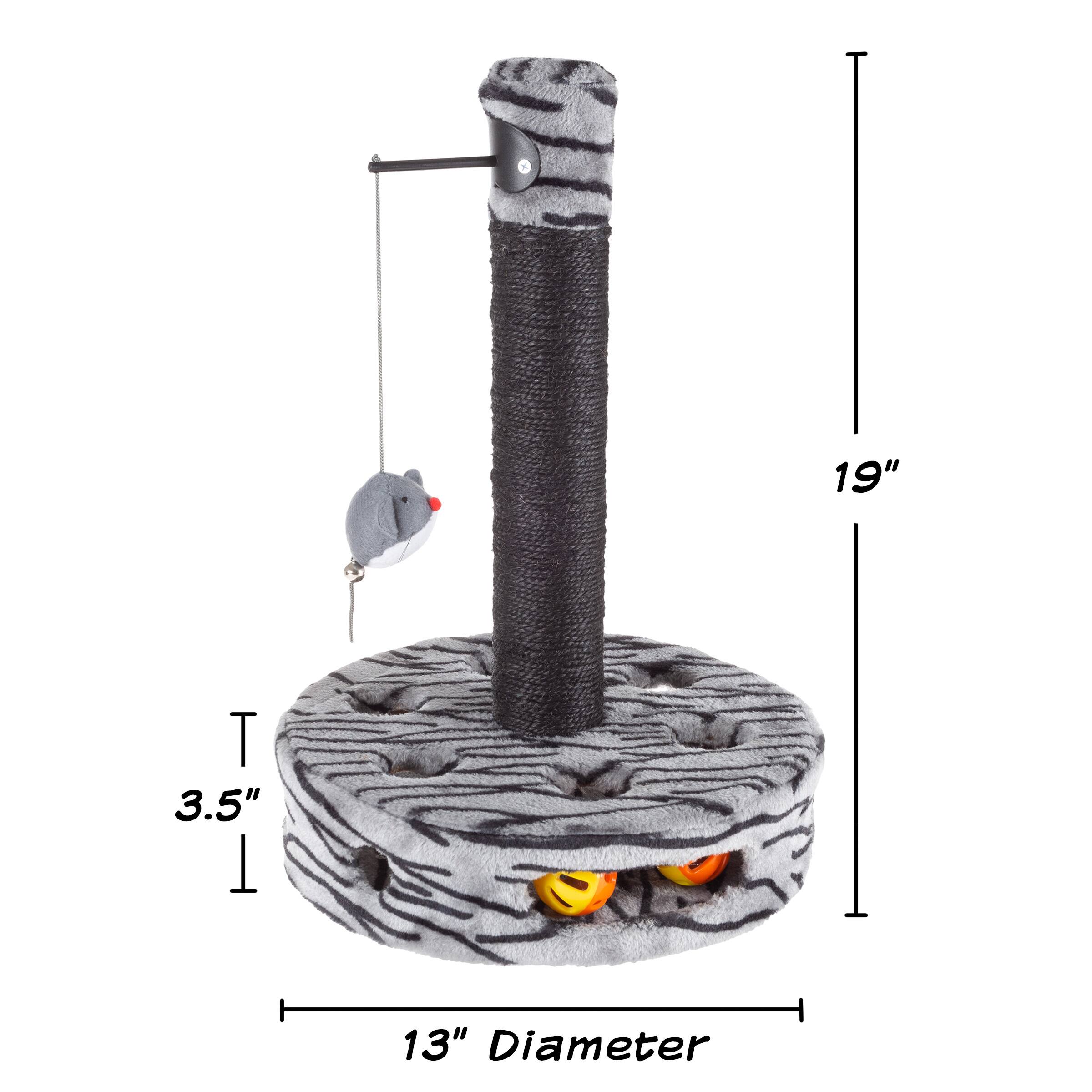 PetMaker Cat Scratching Post Interactive Play Area with Sisal Rope ...