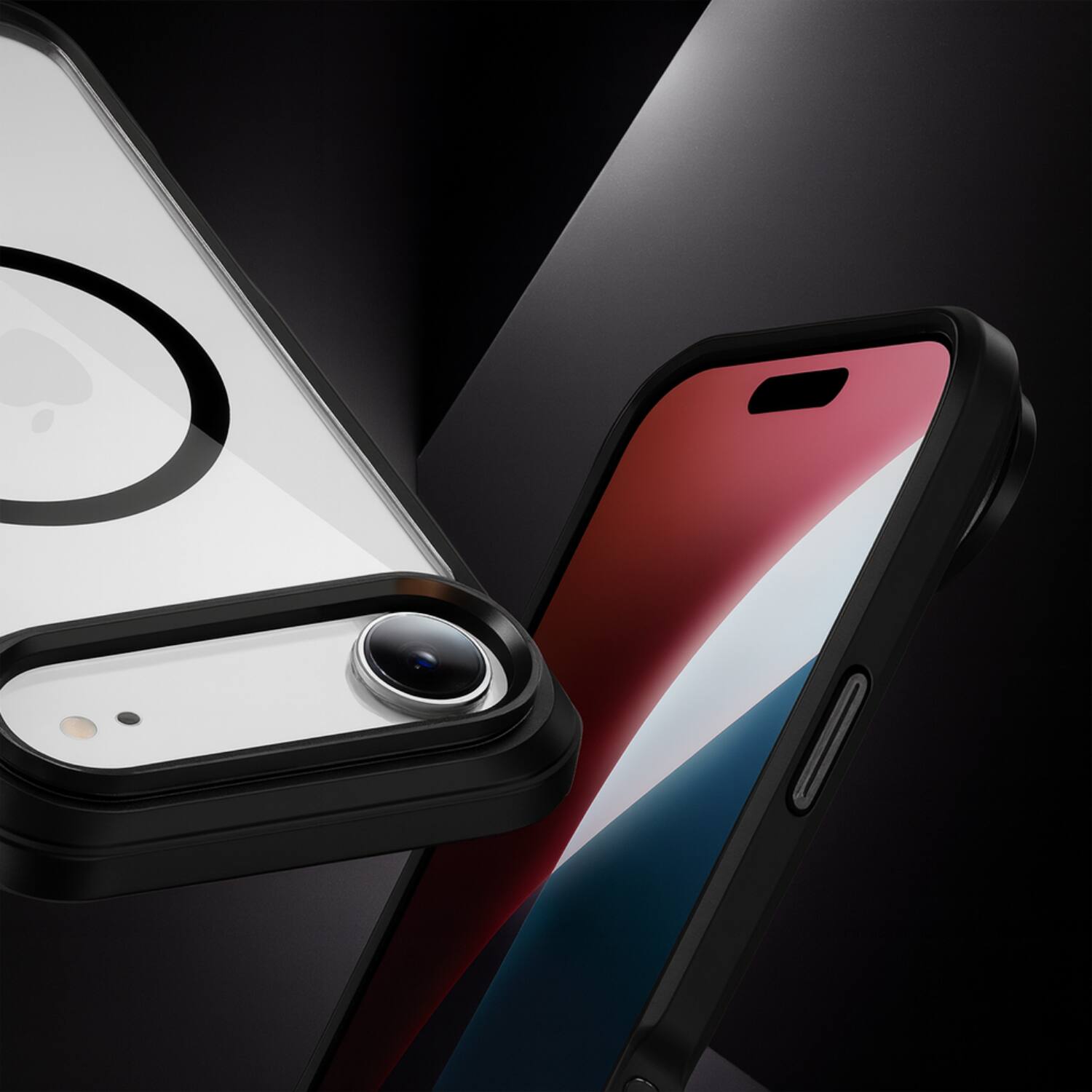 Back. SaharaCase - Apple iPhone Air Kickstand Case | Compatible with Magsafe | Pro Shield Design | Raider Series - Scorpion Black.