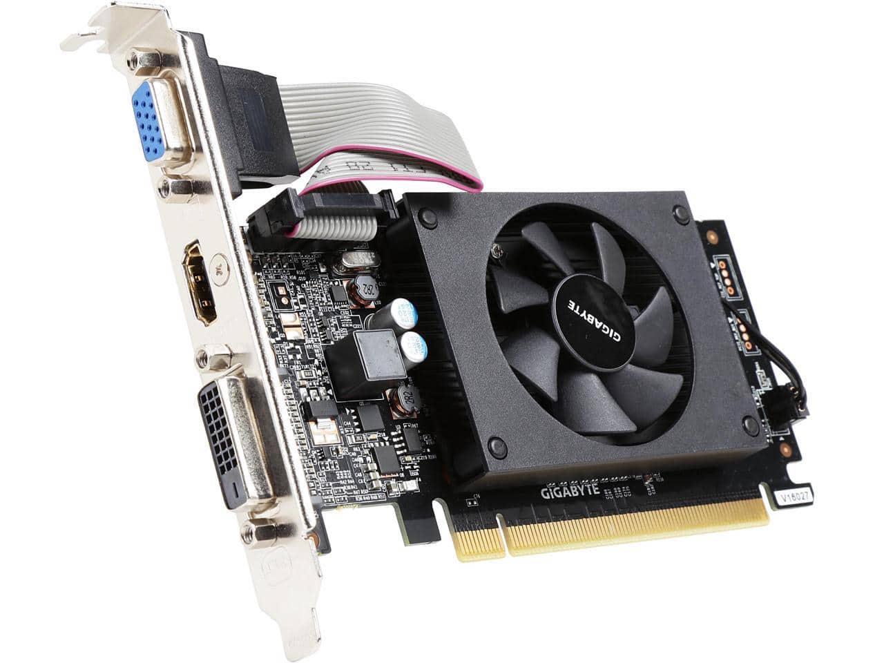 GIGABYTE - GeForce GT 710 2GB DDR3 PCI Express 2.0 Low Profile Graphics Card GV-N710D3-2GL REV2.0