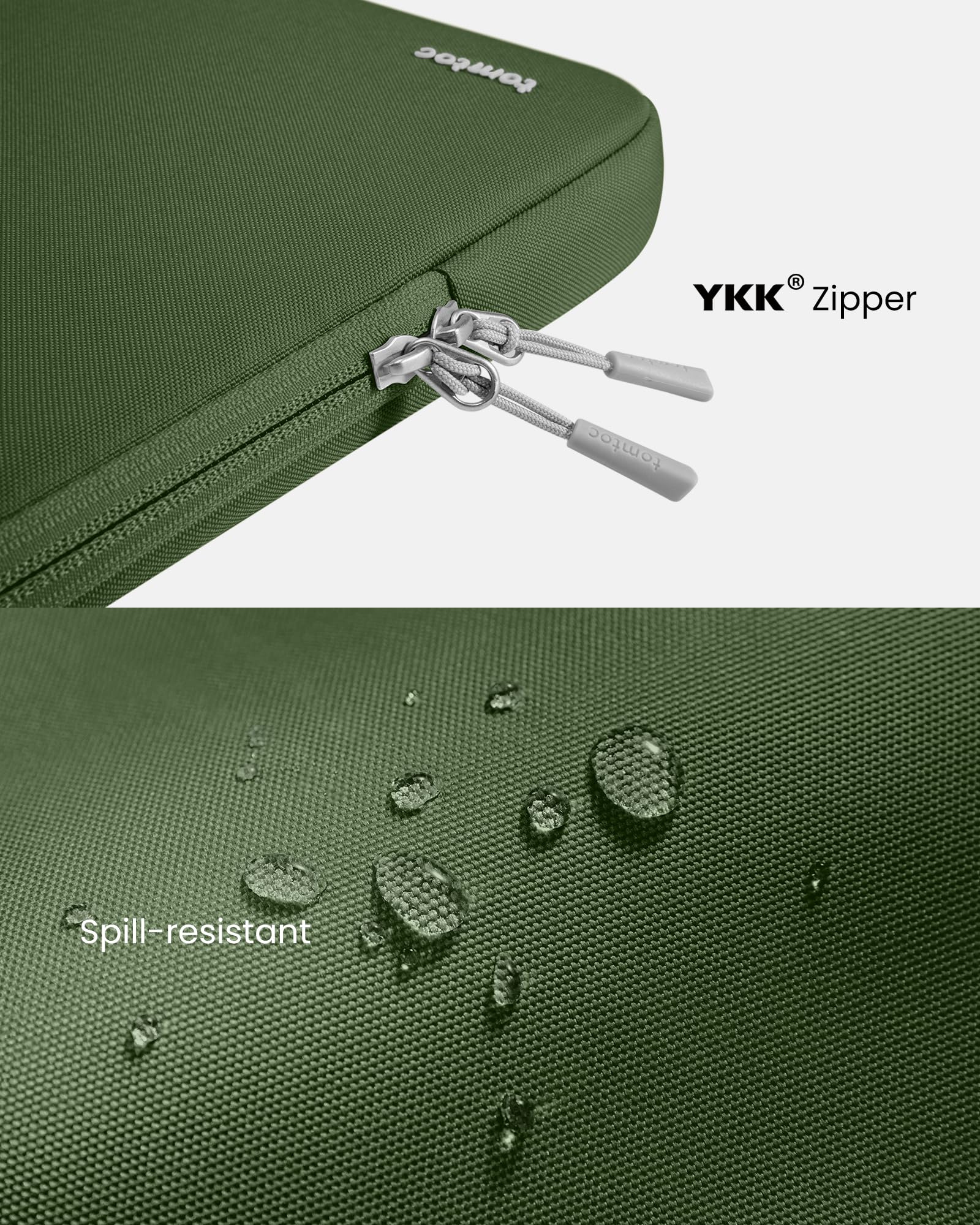 tomtoc R YKK® Zipper tomtoc Spill-resistant