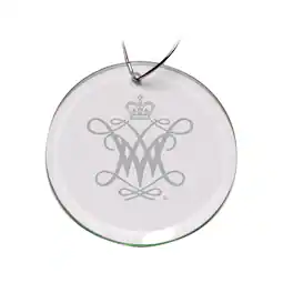 Jardine - William & Mary Tribe 3'' Glass Round Ornament - Multicolor