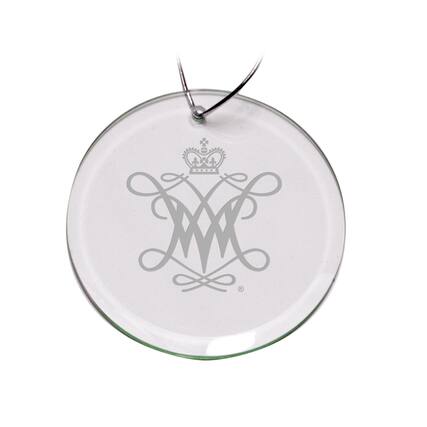Front. Jardine - William & Mary Tribe 3'' Glass Round Ornament - Multicolor.