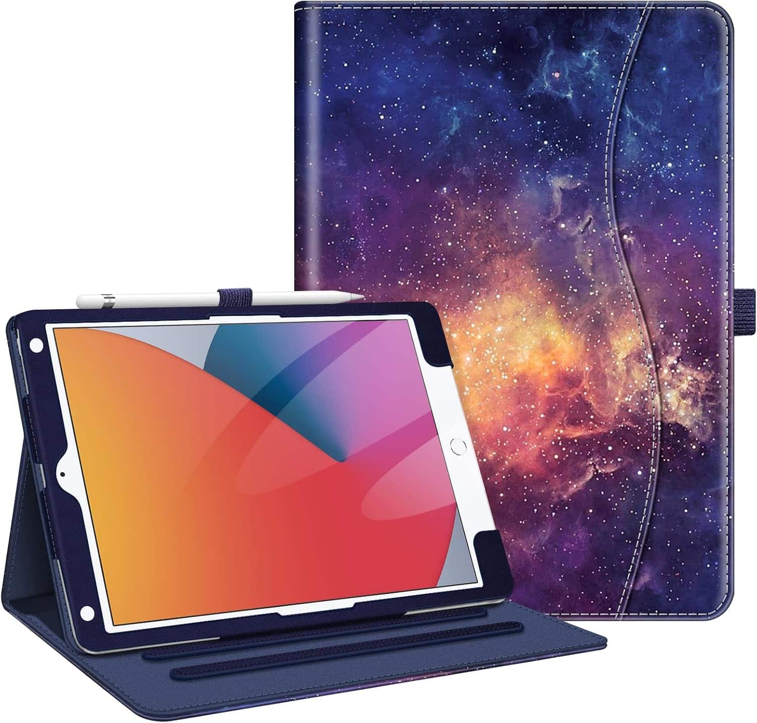 Fintie - Case for iPad 9th/8th/7th Generation 10.2 Inch Multi-Angle Viewing Folio Stand Cover Auto Wake/Sleep - Galaxy price history on PriceWatchPro