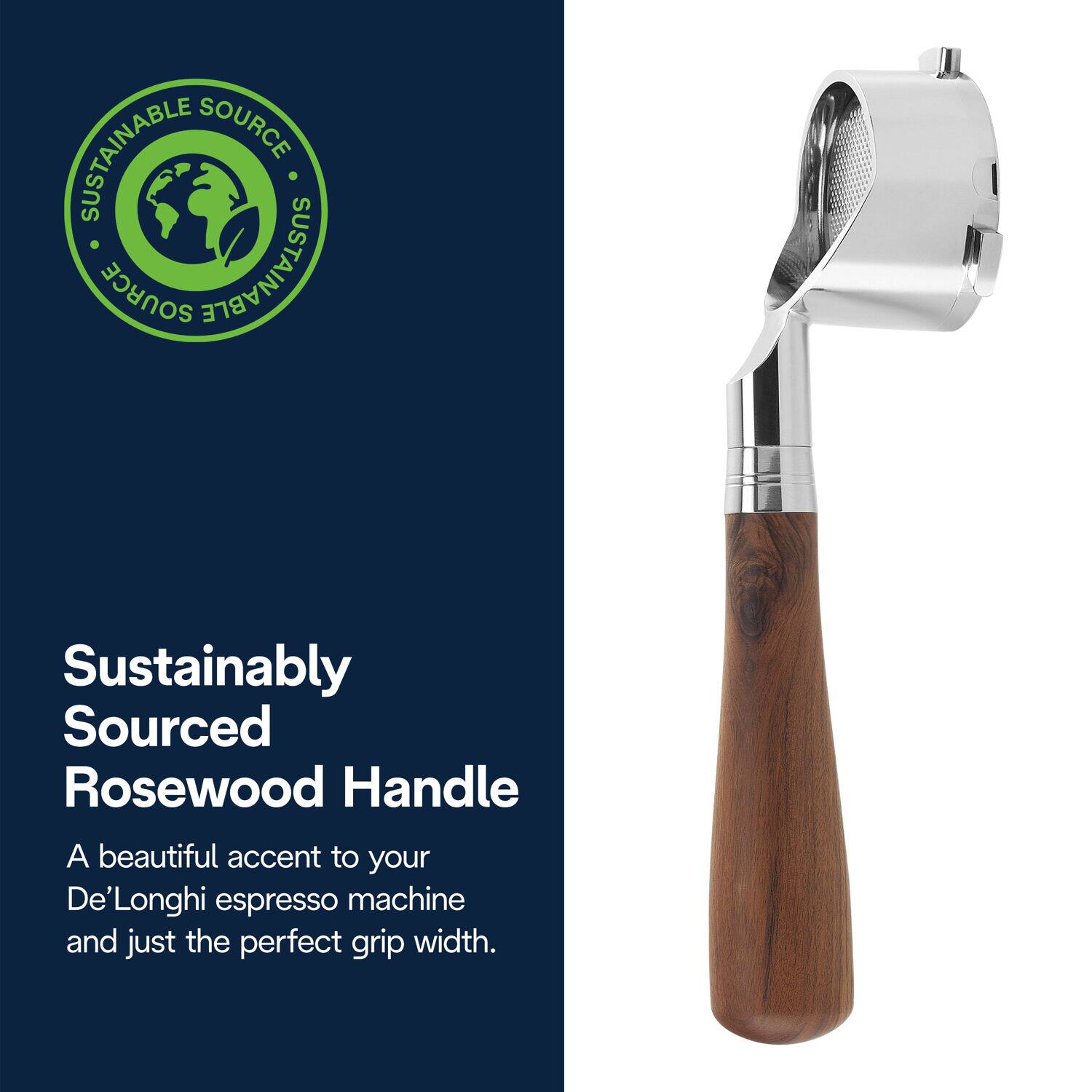 De'Longhi - Rosewood Bottomless Portafilter - Stainless Steel