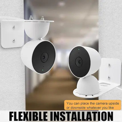 You can place the camera upside or downside whatever you like
FLEXIBLE INSTALLATION