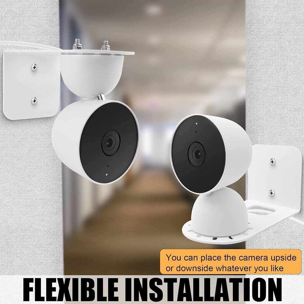 You can place the camera upside or downside whatever you like

FLEXIBLE INSTALLATION