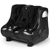 Angle. Costway - Leg Massager Shiatsu Kneading Rolling Vibration Heating Foot Calf Black - Black.