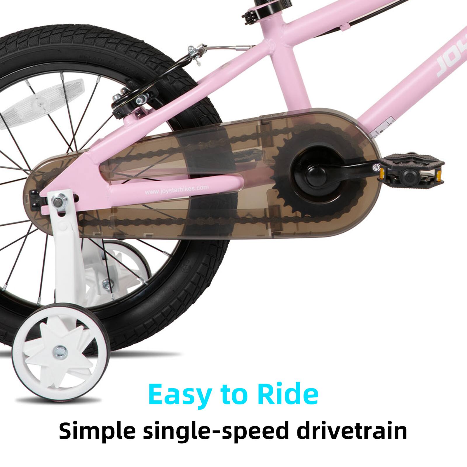 Easy to Ride  
Simple single-speed drivetrain