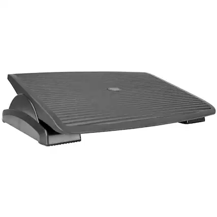 Front. Mount-It! - Adjustable Ergonomic Foot Rest with Tilt, Under Desk Footrest for Office, Home, and Gaming - Black.