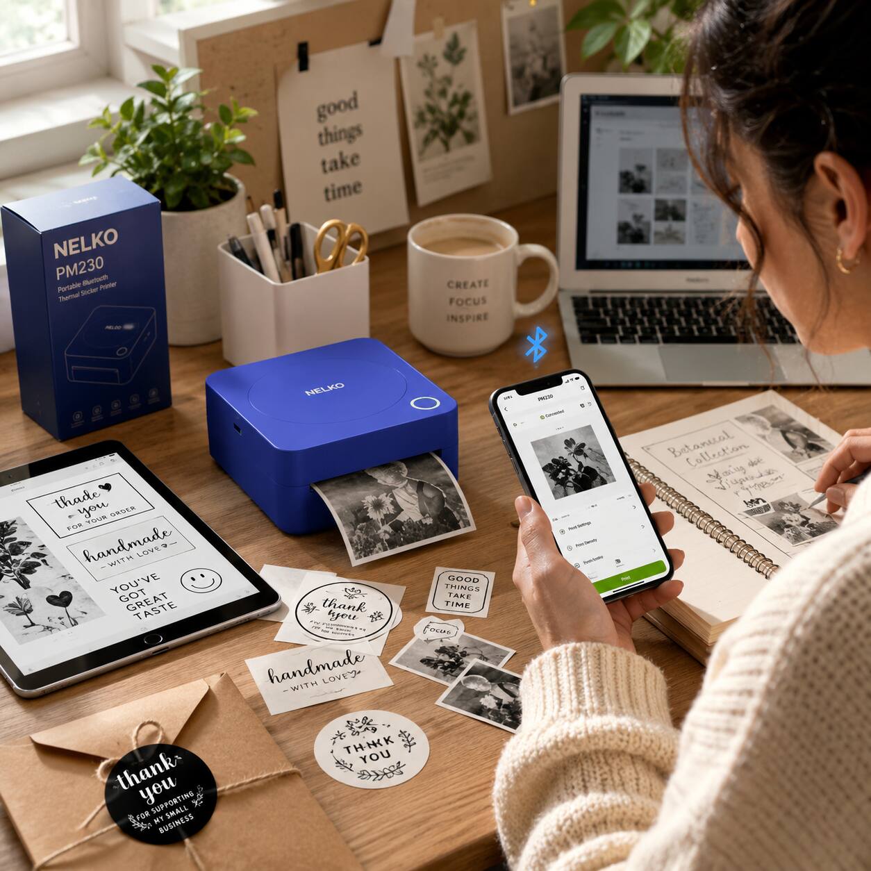 - NELKO PM230 Portable Bluetooth Thermal Sticker Printer
- good things take time
- CREATE FOCUS INSPIRE
- handmade WITH LOVE
- YOU'VE GOT TASTE
- thank you
- Betaneal Collection
- thank you FOR SUPPORTING SMALL BUSINESS