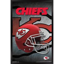 Trends International - Kansas City Chiefs 24.25'' x 35.75'' Framed Team Helmet Poster - Multicolor