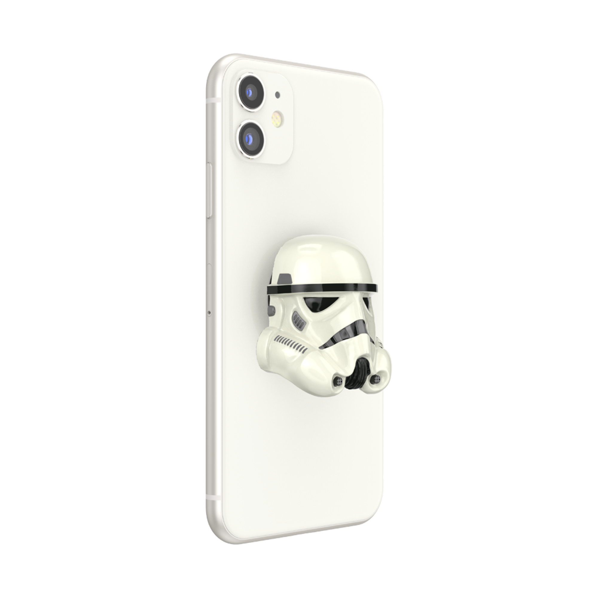 Alt View 2. PopSockets - Adhesive PopGrip Universal Grip & Stand for Cell Phones - Star Wars - Dimensional Storm Trooper.