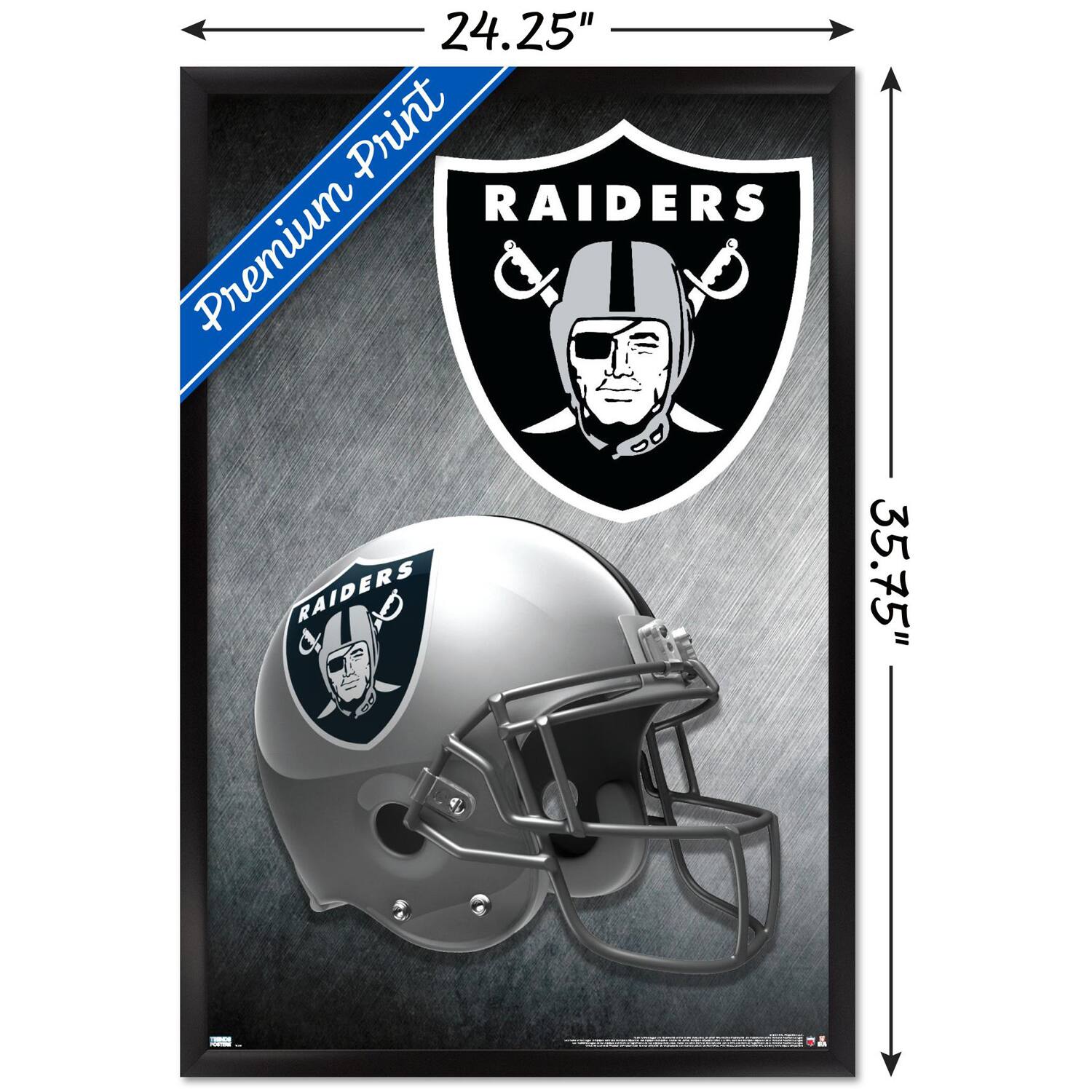 24.25" x 35.75"  
Premium Print  
RAIDERS