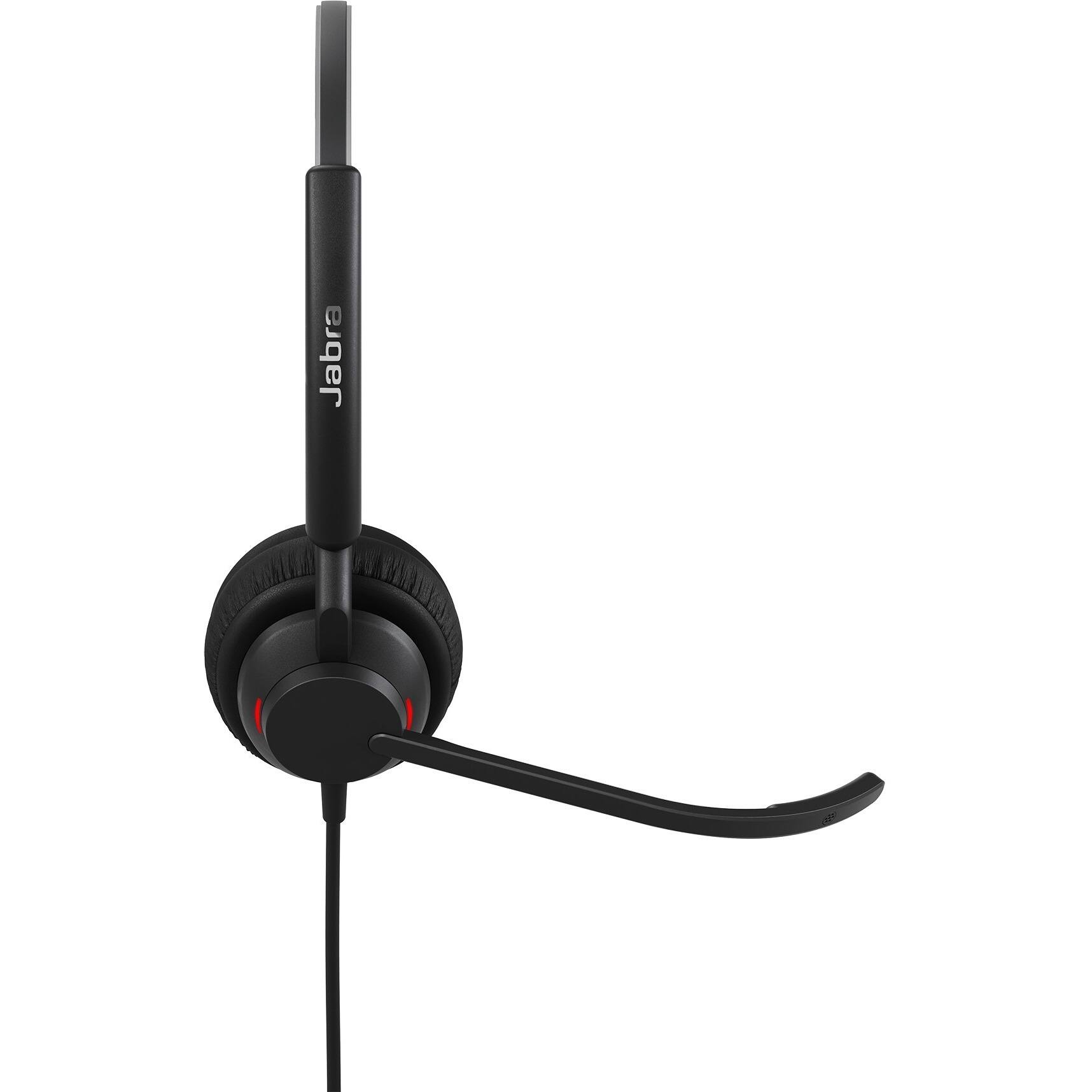 Alt View 5. Jabra - Jabra ENGAGE 40 Headset - Stereo - USB Type A - Wired - 50 Hz to 20 kHz - Over-the-head - Binaural - Supra-aural - 5.25 - Red.