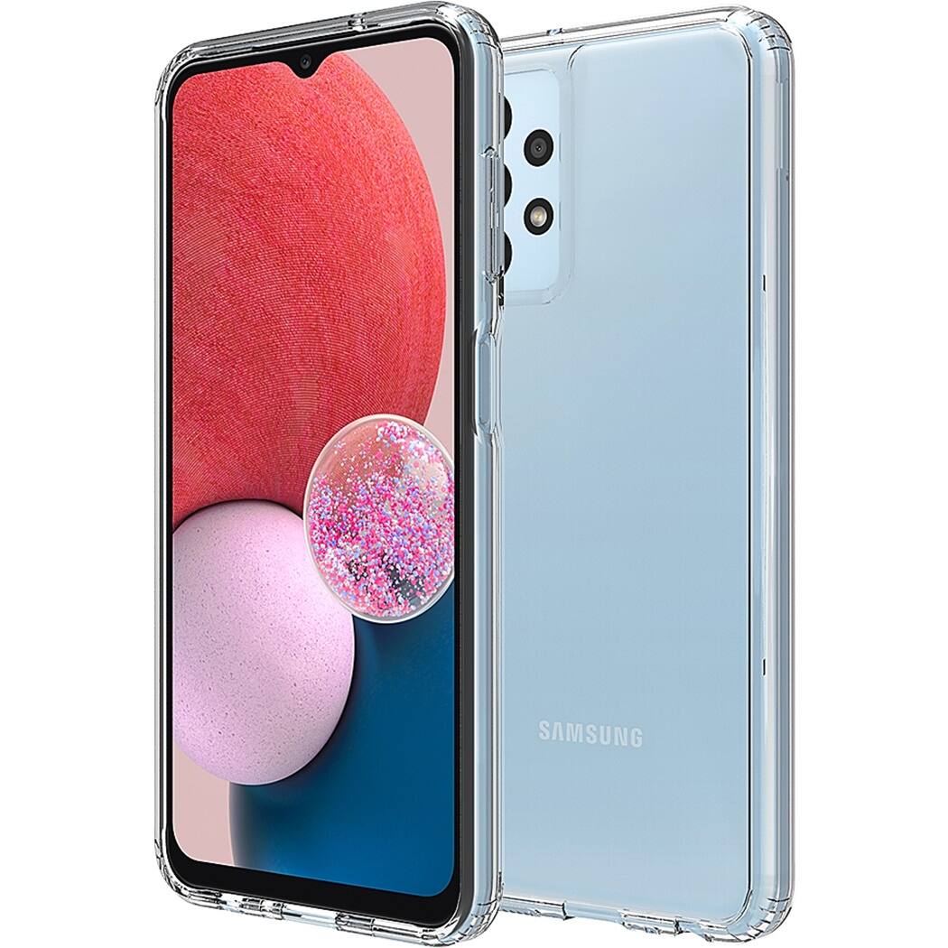 Alt View 11. SaharaCase - Hybrid-Flex Hard Shell Series Case for Samsung Galaxy A13 4G and A13 LTE - Clear.