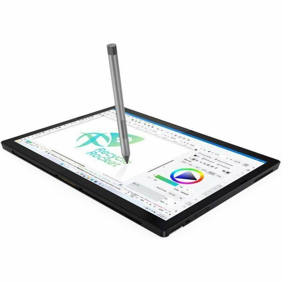 Alt View 2. Lenovo - Lenovo ThinkPad X12 Detachable Gen 2 21LK0035US 12.3" Touchscreen Detachable 2 in 1 Notebook - Full HD Plus - Intel Core - Black.