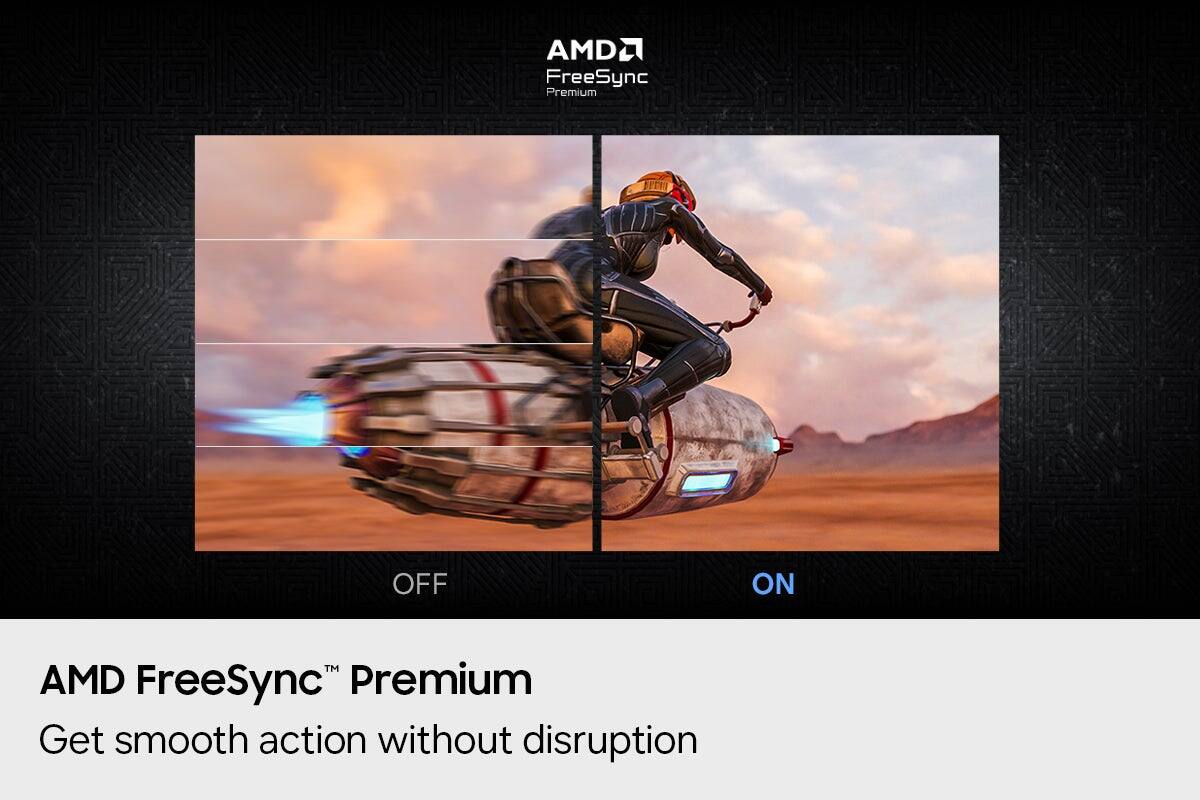 AMD FreeSync Premium  
DUCHIA  
OFF  
ON  
AMD FreeSync Premium  
Get smooth action without disruption