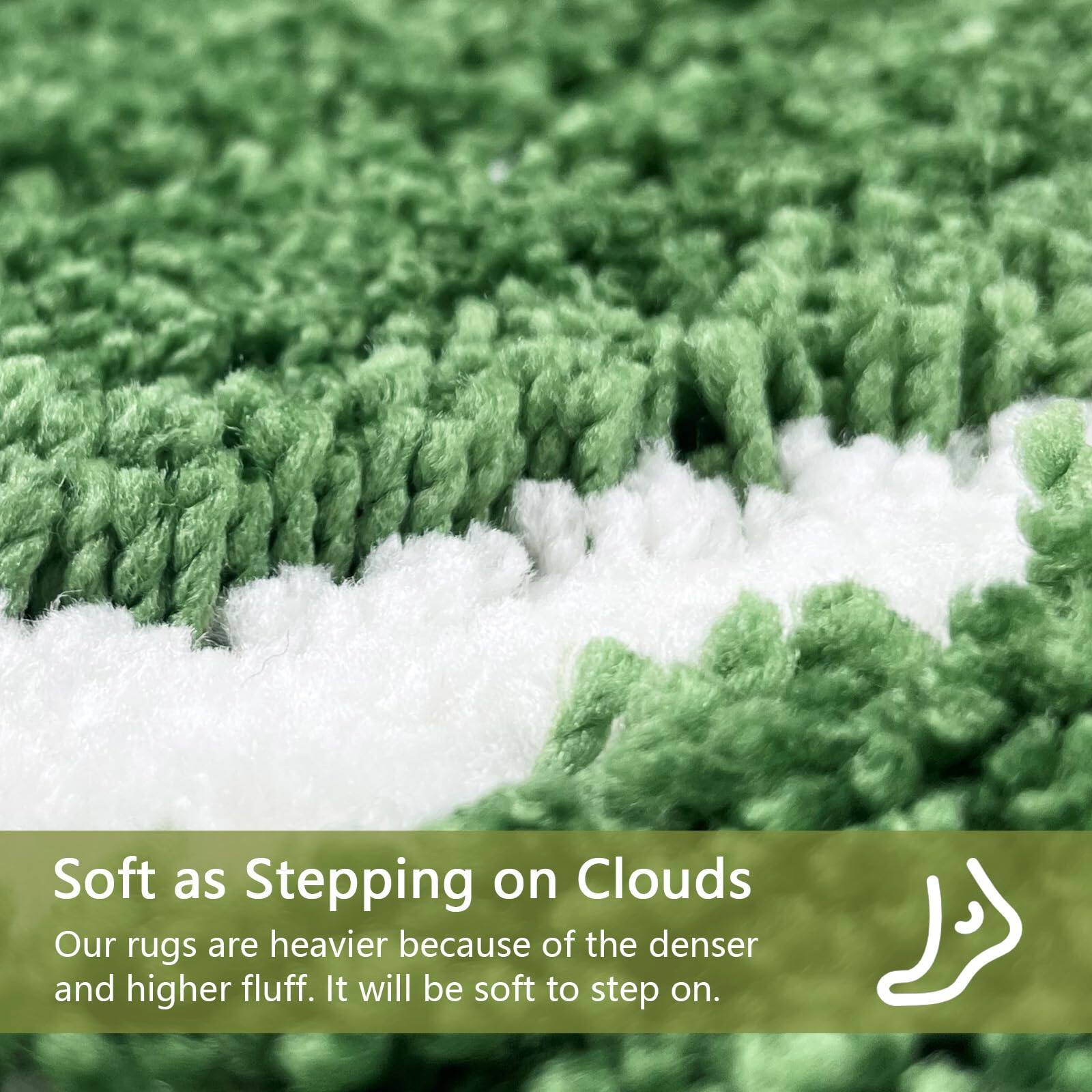 Soft as Stepping on Clouds

Our rugs are heavier because of the denser and higher fluff. It will be soft to step on.