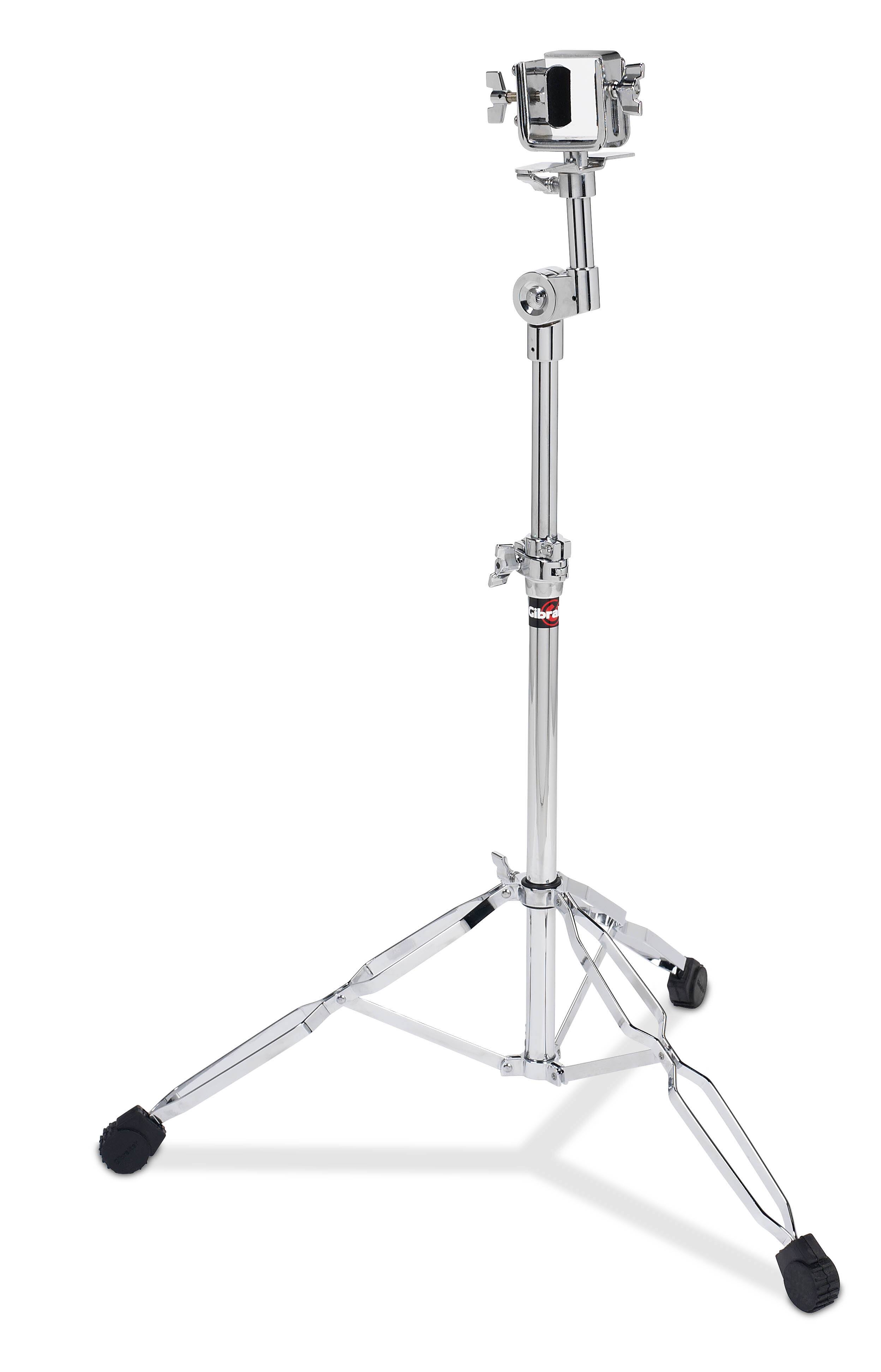 Front. Gibraltar Hardware - Medium Weight Double Braced Bongo Stand, with  Secure Adjustable Mount with Elliptical Base Legs for Maximum Stability.