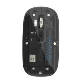 SKRAN - Dual Mode Transparent Wireless Mouse, 2.4G & BT,Magnetic Shell,100Hrs Battery,Adjustable DPI for Office/Gaming/Home Use - Wireless - Black