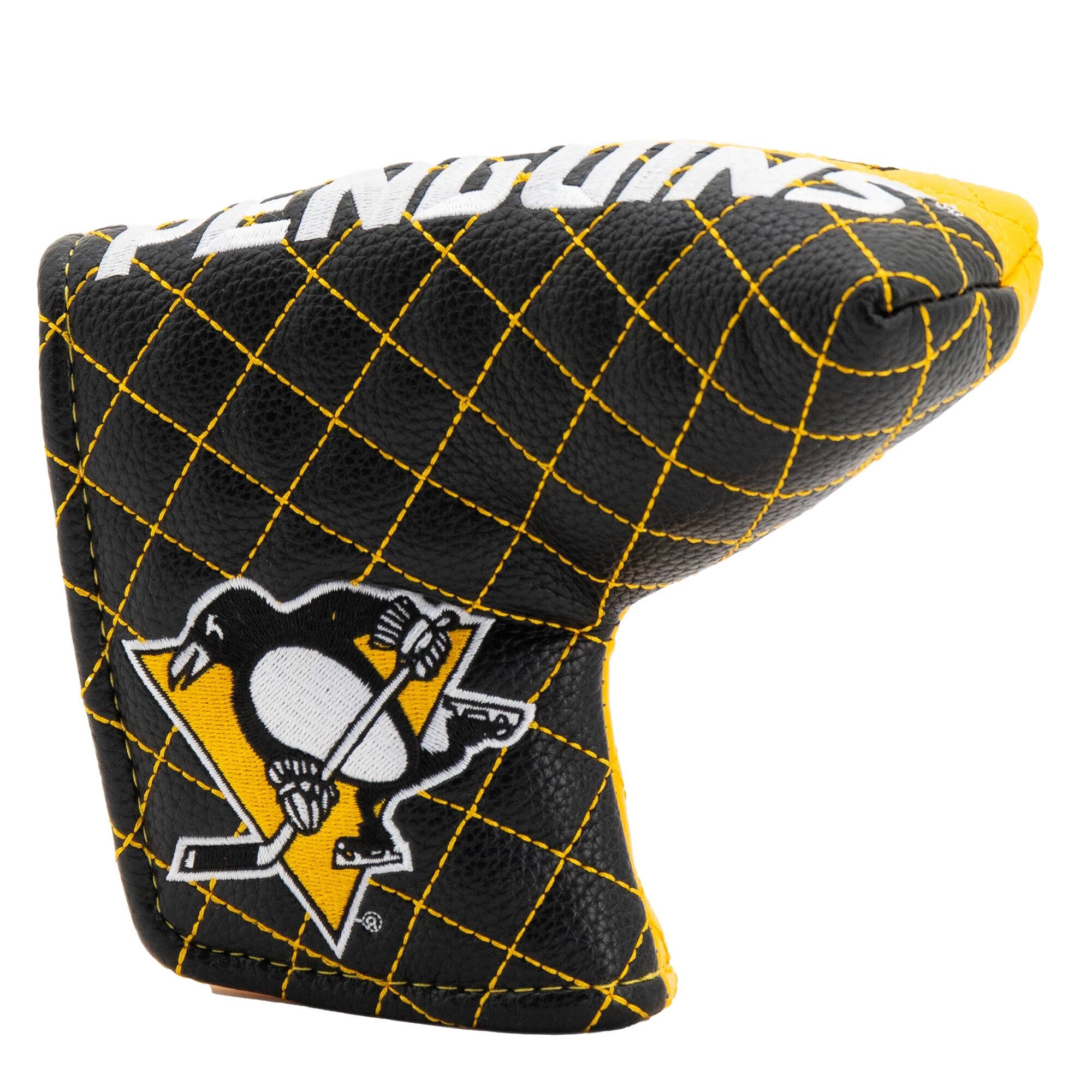 Alt View 2. Team Golf - Pittsburgh Penguins Quilted Blade Putter Cover - Multicolor.